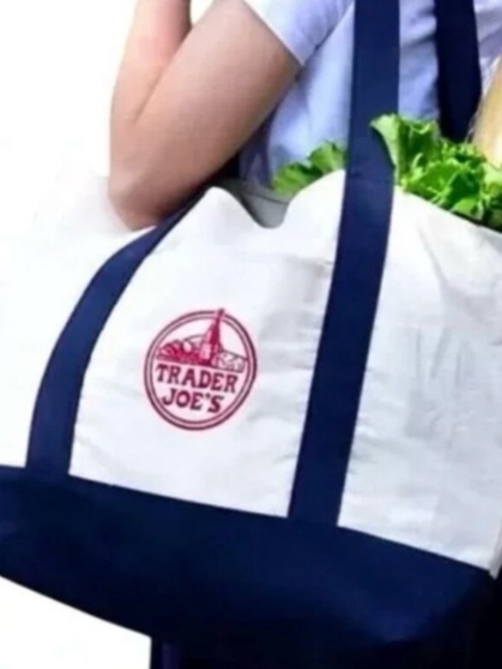 TRADER JOE'S Large Canvas Tote Bag Limited Edition